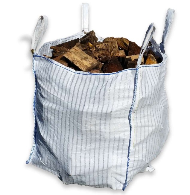 Unseasoned firewood ton bags
